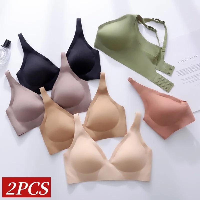 Bralette Wireless Soft - 2Pcs/Set Seamless Bras For Women Wireless