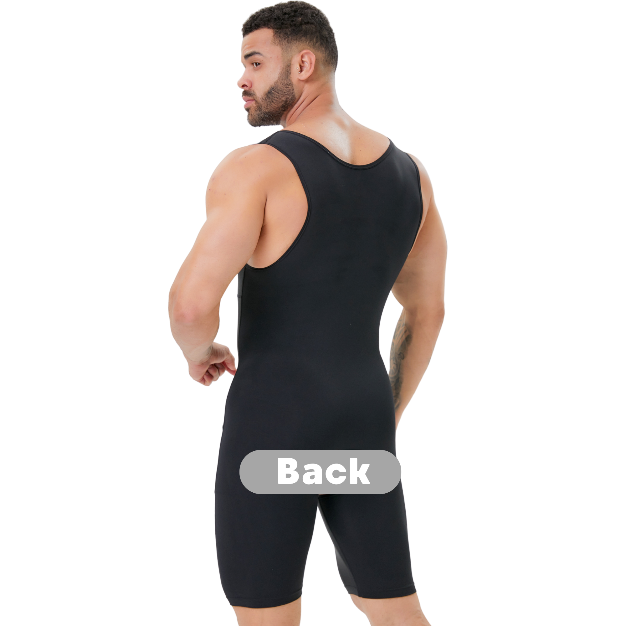 Men's Double Layer Tummy Contr - Shapewear Bodysuit Firm reseña y precio