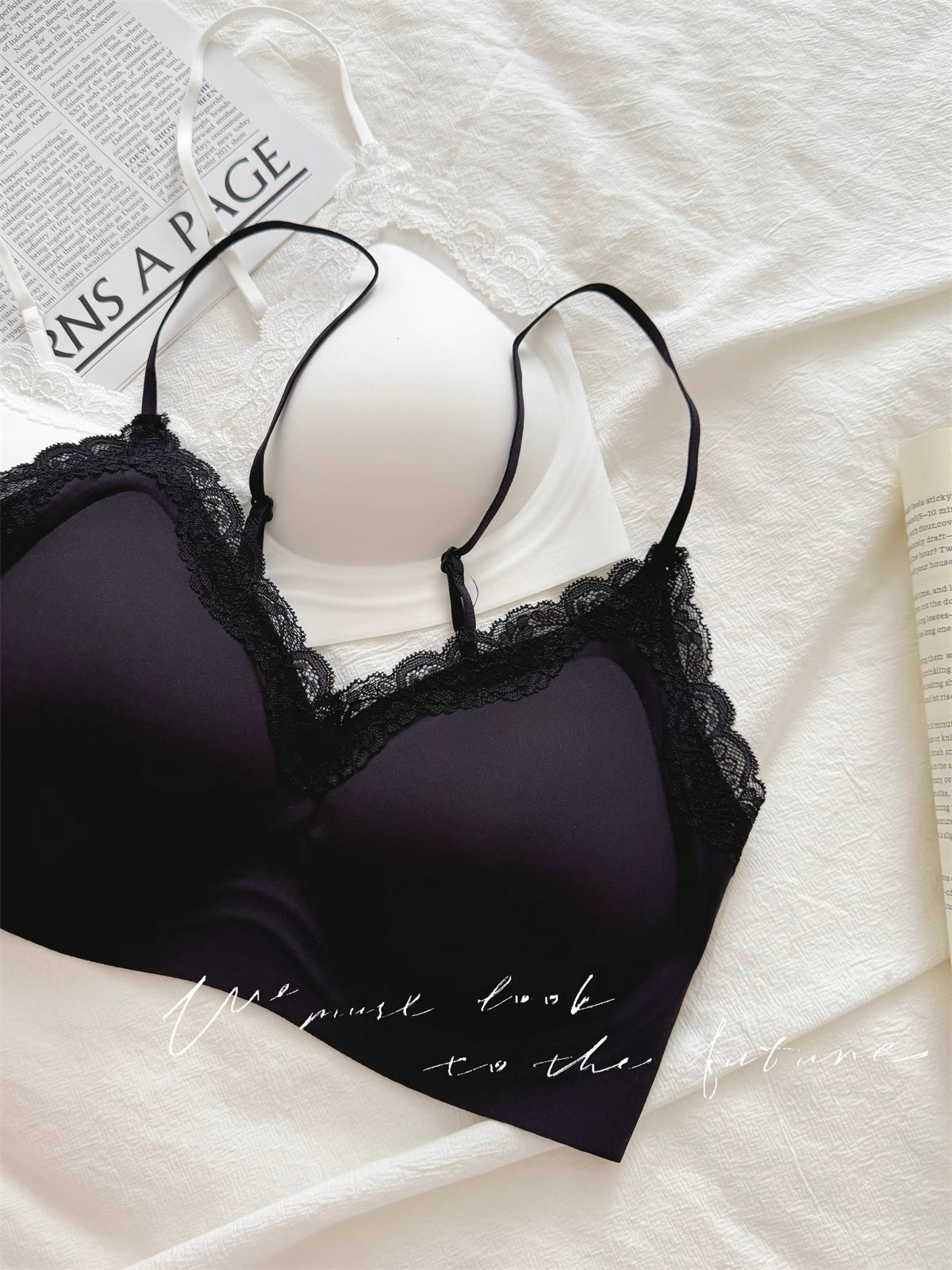 French Style Lace Bralette Fem - Bralette Wireless Soft reseña y precio