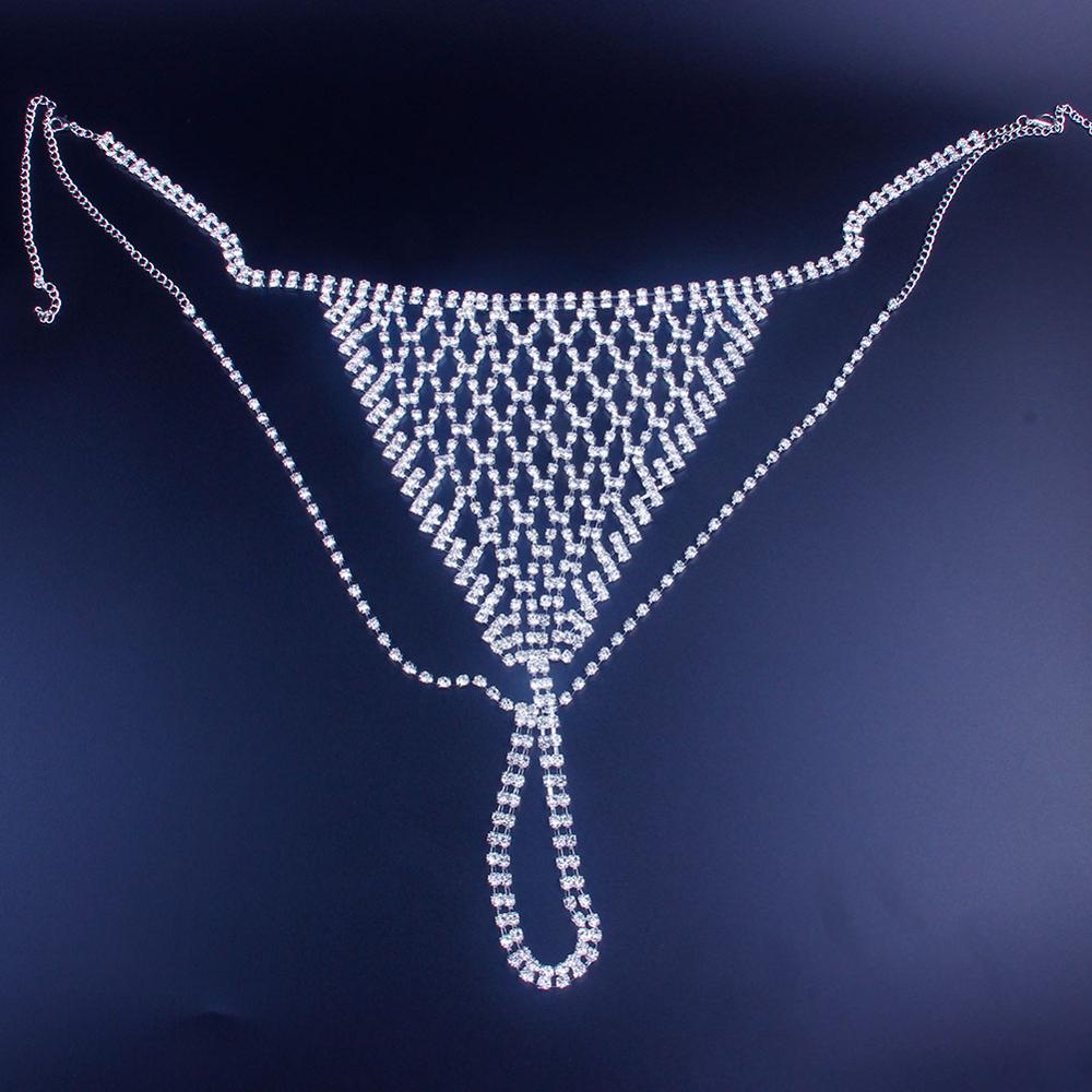 Stonefans Mesh Rhinestone Body - Thong Bikini Women reseña y precio