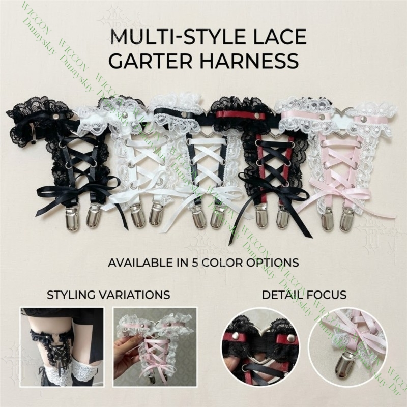 Jirai Kei Figure Ribbon Buckle - Garter Belt Set reseña y precio