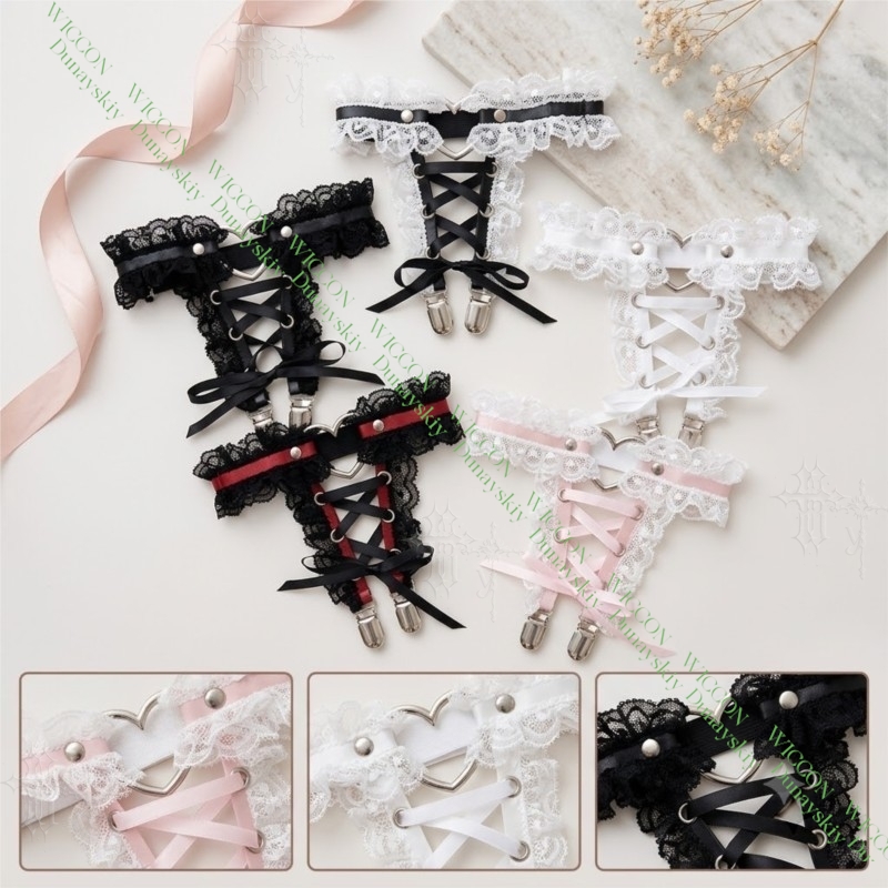 Jirai Kei Figure Ribbon Buckle - Garter Belt Set reseña y precio