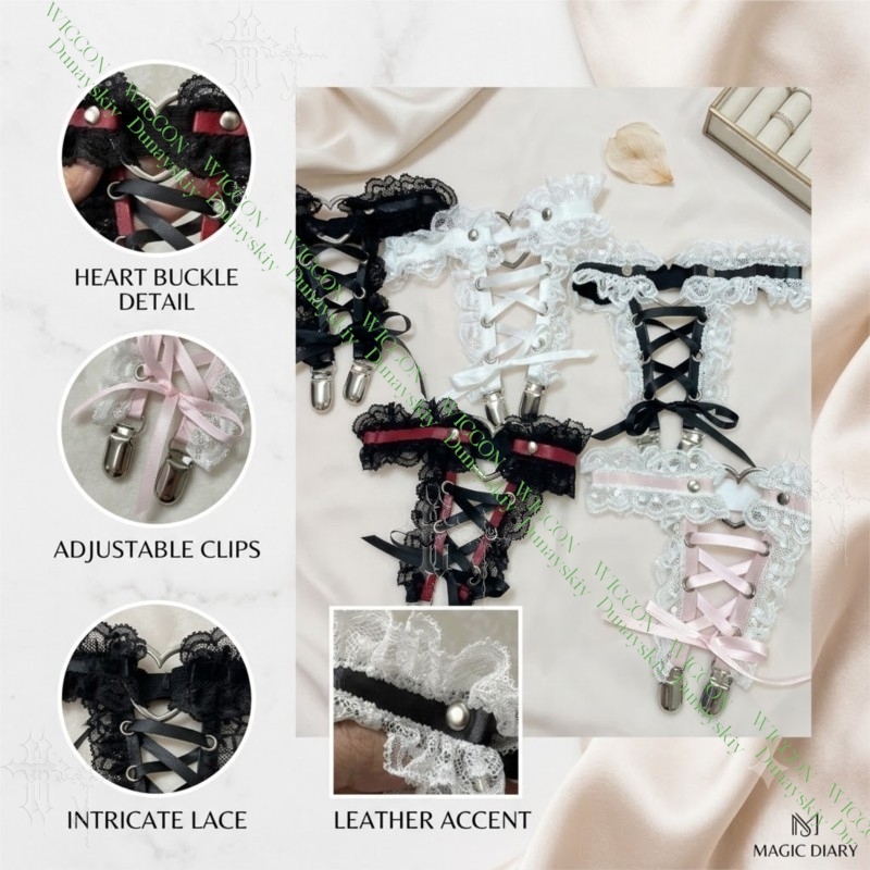 Jirai Kei Figure Ribbon Buckle - Garter Belt Set reseña y precio