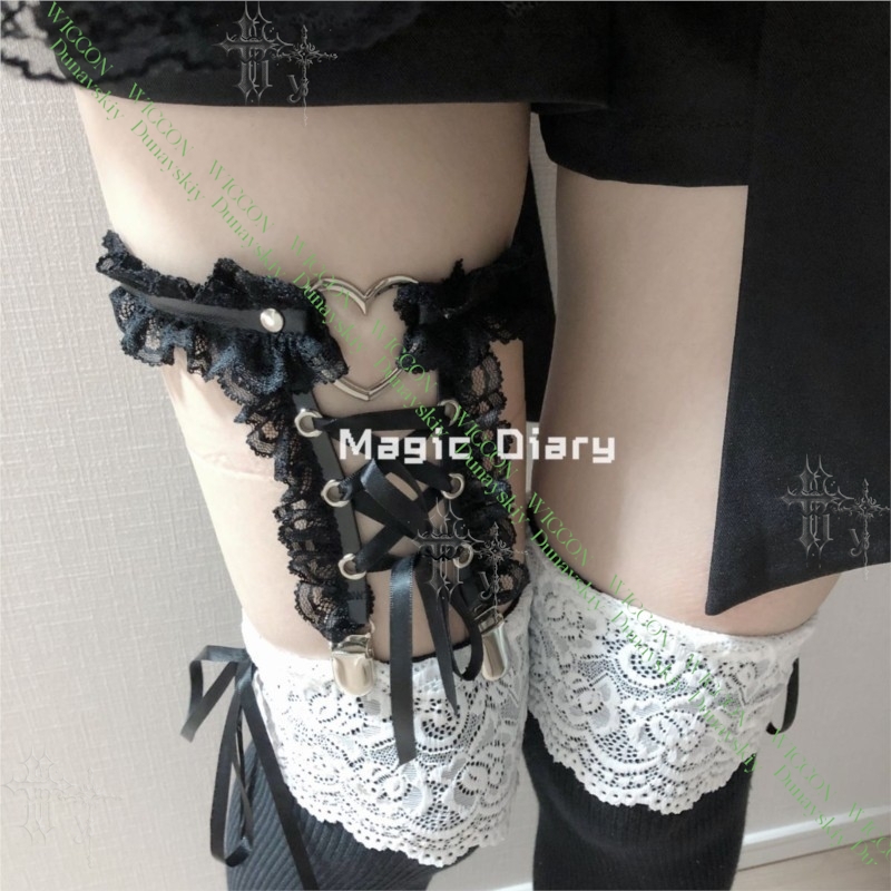 Jirai Kei Figure Ribbon Buckle - Garter Belt Set reseña y precio