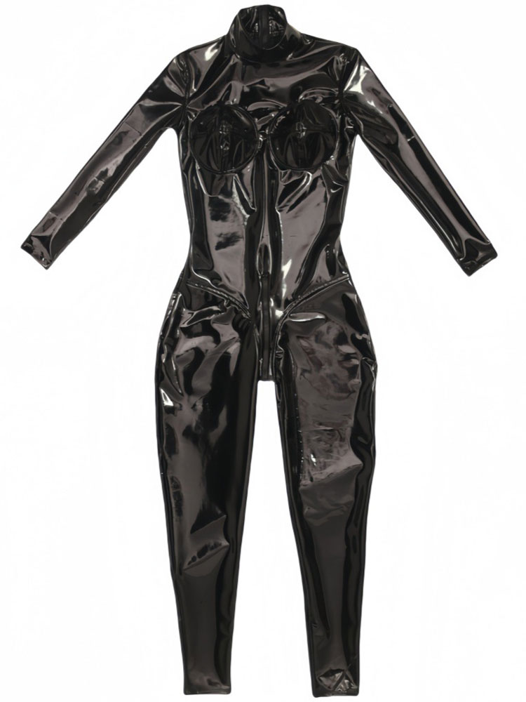 Sexy PU Latex Ammonia Jumpsuit - Shapewear Bodysuit Firm reseña y precio