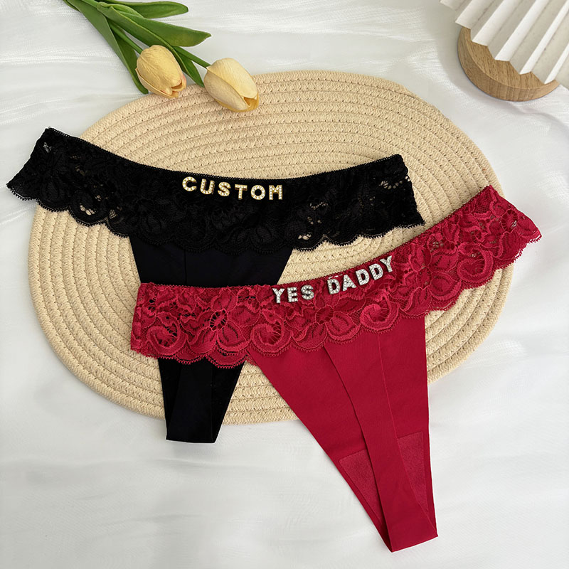 Personalized Custom Thong Name - Thong Bikini Women reseña y precio