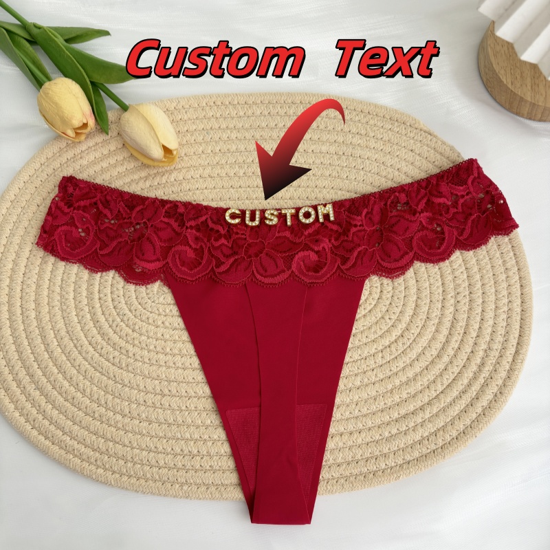 Personalized Custom Thong Name - Thong Bikini Women reseña y precio