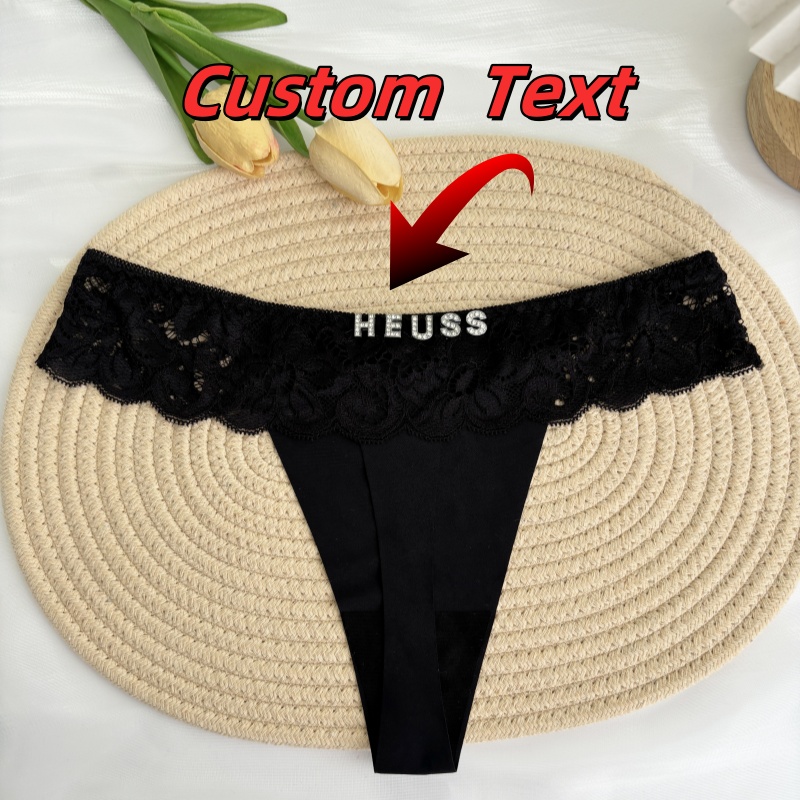 Personalized Custom Thong Name - Thong Bikini Women reseña y precio