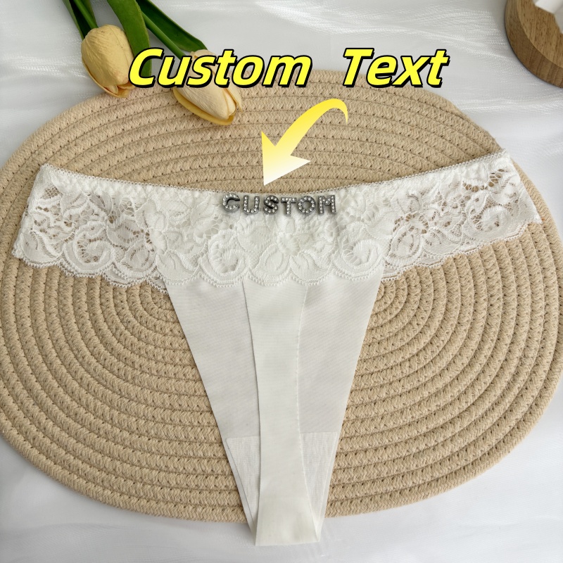 Personalized Custom Thong Name - Thong Bikini Women reseña y precio