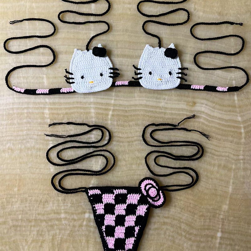 Hello Kitty Bikini Set Lady's  - Thong Bikini Women reseña y precio