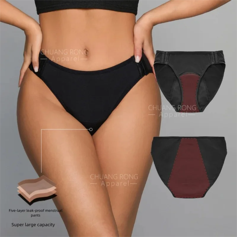 Plus Size Women's Easy-On Snap - Period Panty Absorbent reseña y precio