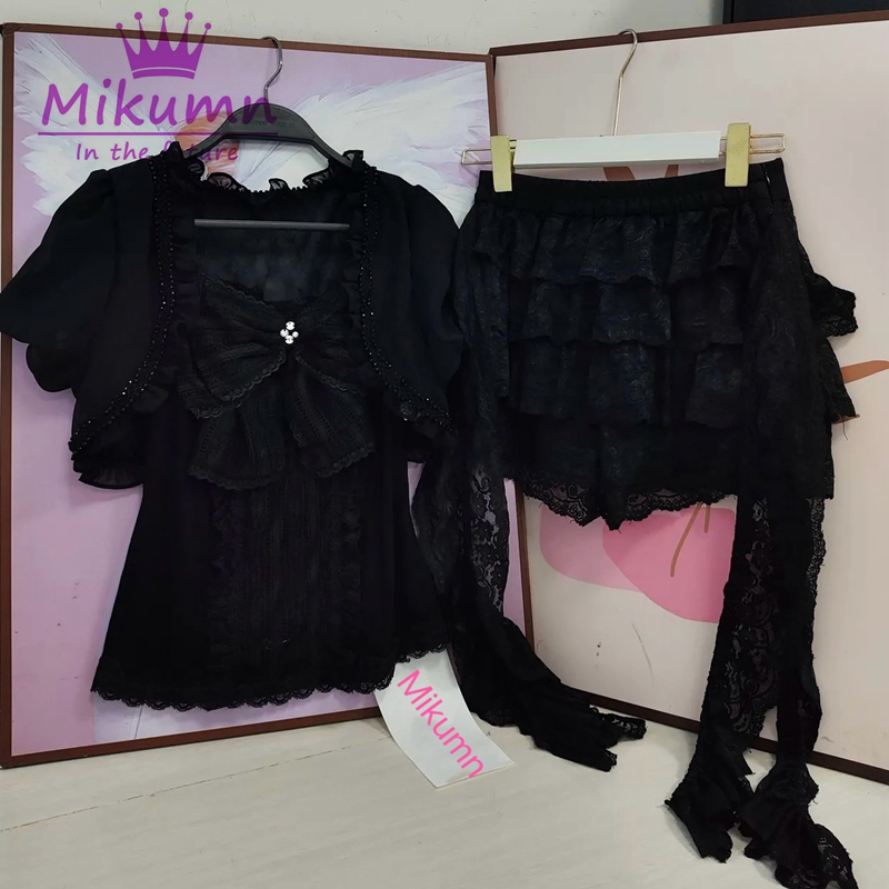 Mikumn Gothic Lolita Black Lac - Cami Top Lace reseña y precio