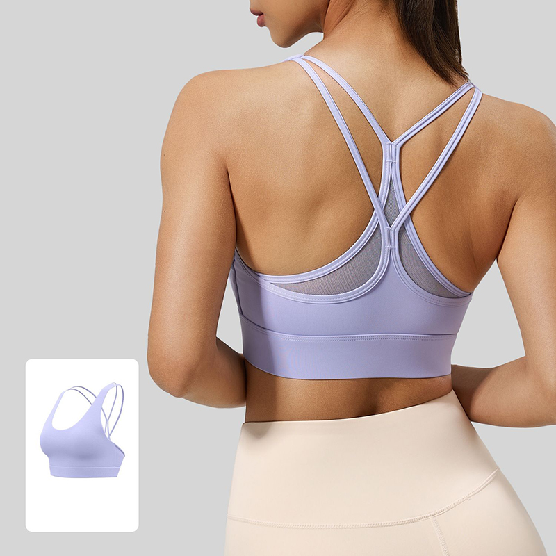 2026 New Women Sexy Mesh Cross - Sports Bra High Impact reseña y precio