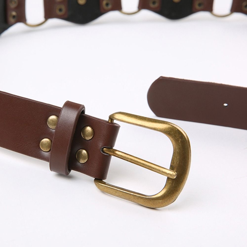 Grommet PU Leather Waist Belt  - Corset Waist Cinch reseña y precio
