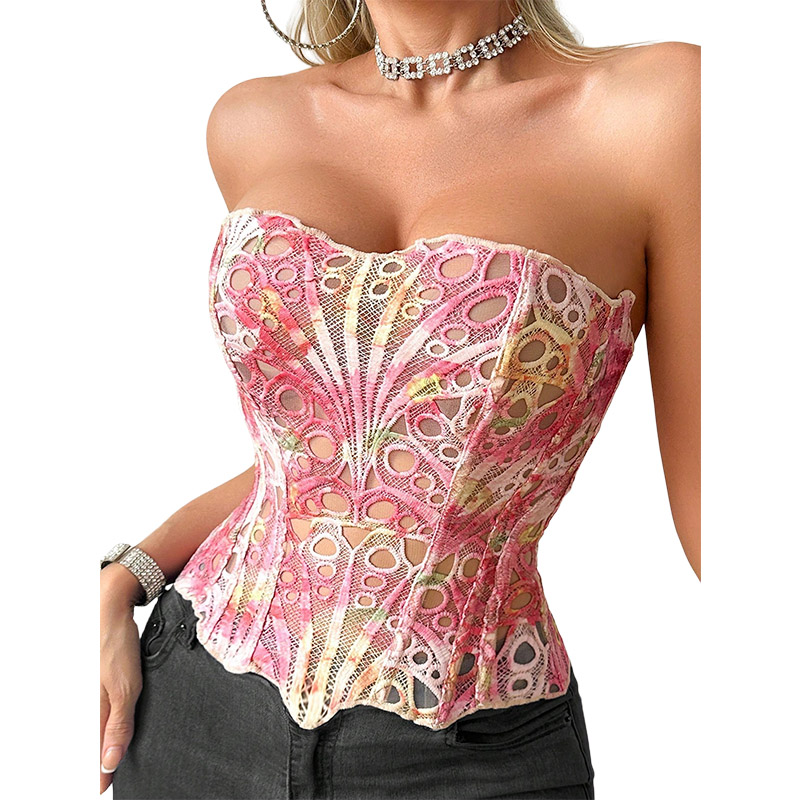 Sexy Bone Garment Corset Sheer - Cami Top Lace reseña y precio
