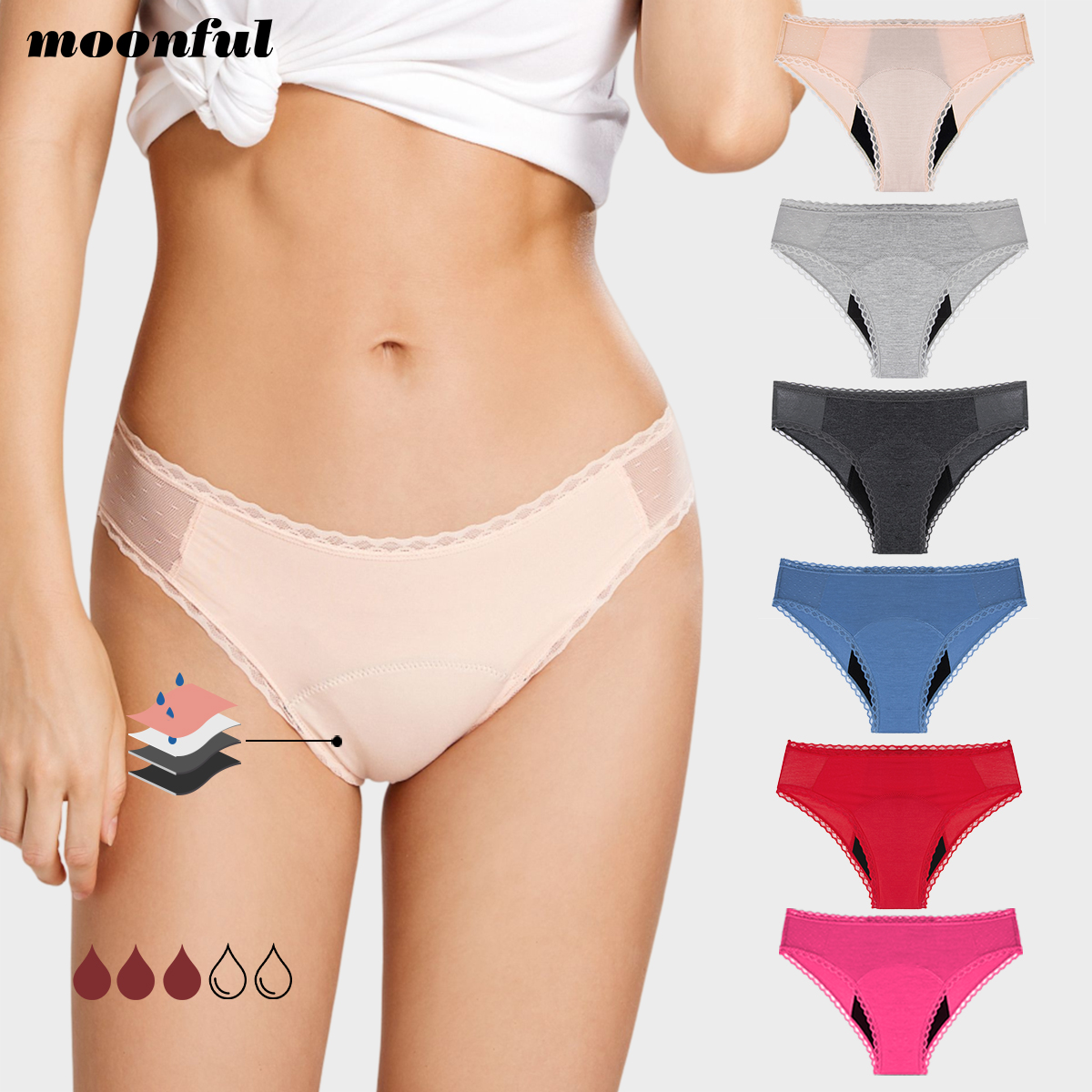 4 Layer Absorbent Menstrual Pa - Period Panty Absorbent reseña y precio