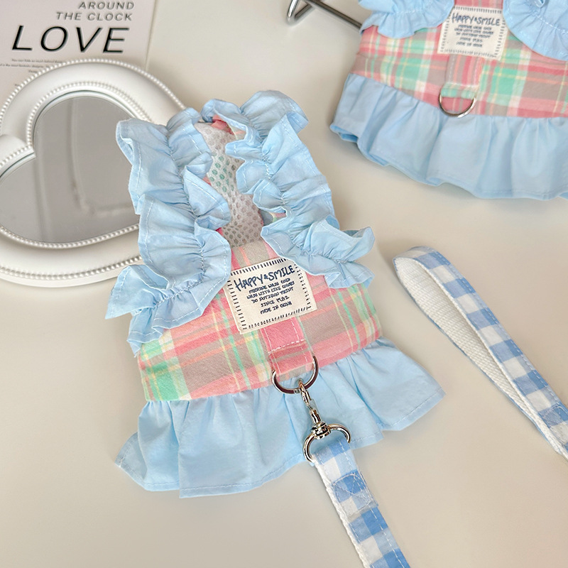 Pet Plaid Leash Vest Style Sma - Lace Teddy Lingerie reseña y precio