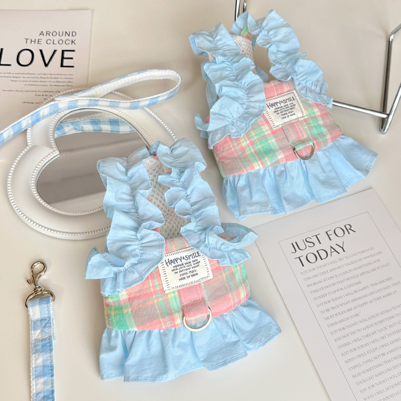 Pet Plaid Leash Vest Style Sma - Lace Teddy Lingerie reseña y precio
