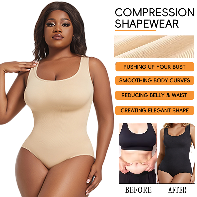 Women Plus Size Compression Ca - Shapewear Bodysuit Firm reseña y precio