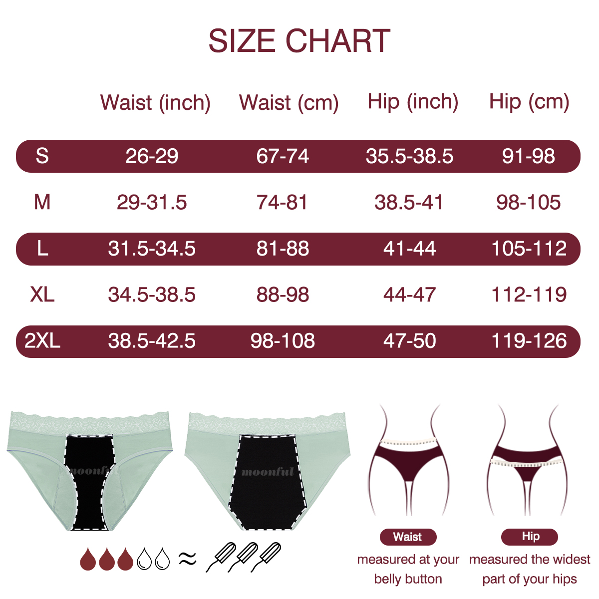 Menstrual Cycle Absorbent Unde - Period Panty Absorbent reseña y precio