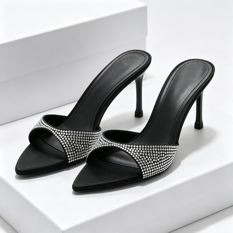 Rhinestone Designer Heels Slip - Slip Dress Satin reseña y precio