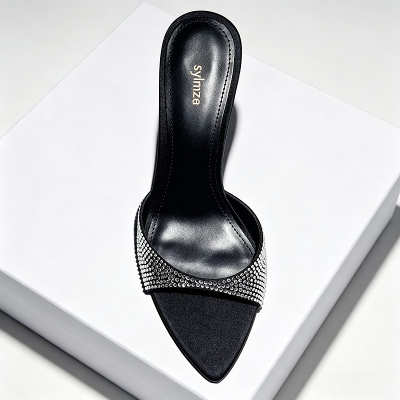 Rhinestone Designer Heels Slip - Slip Dress Satin reseña y precio