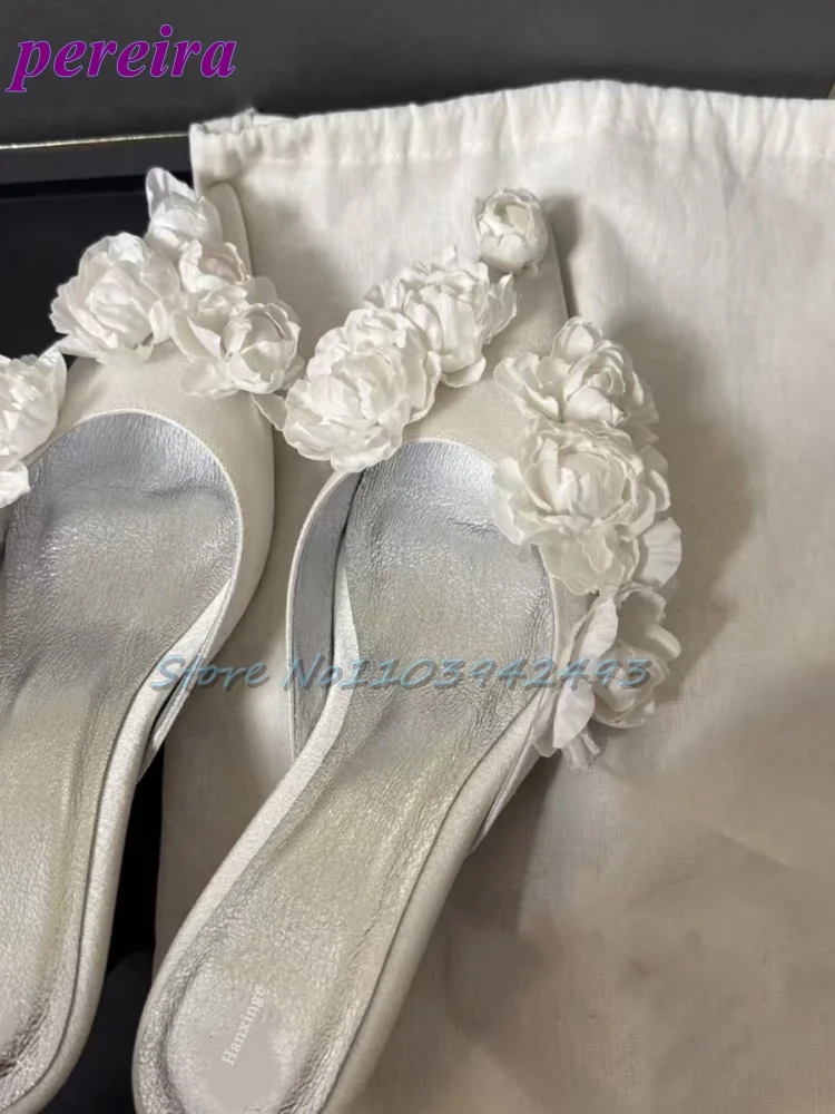 Multi Flower Wedding Sandals S - Slip Dress Satin reseña y precio