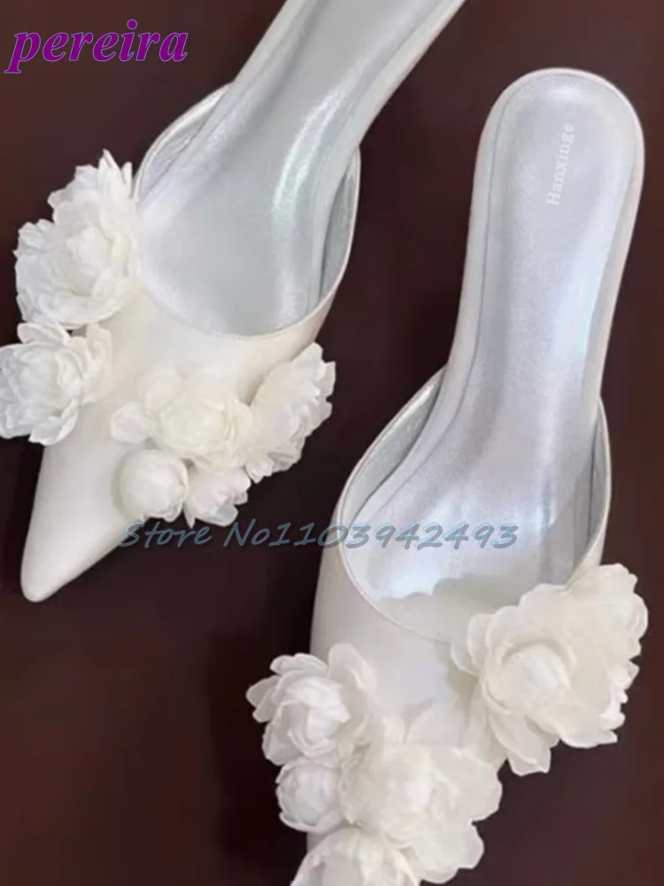Multi Flower Wedding Sandals S - Slip Dress Satin reseña y precio
