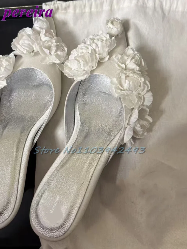 Multi Flower Wedding Sandals S - Slip Dress Satin reseña y precio