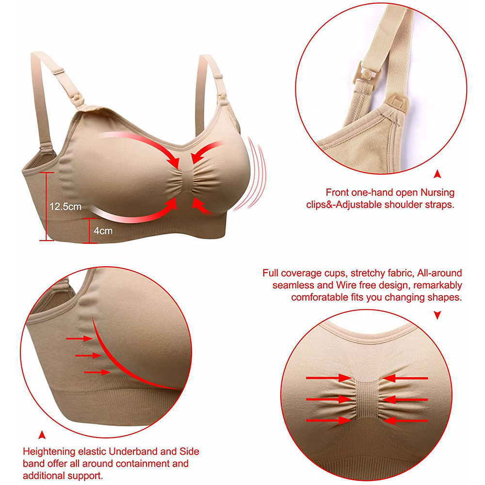 Wirefree Nursing Clothing Cott - Nursing Bra Sleep reseña y precio