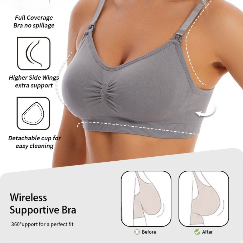 Wirefree Nursing Clothing Cott - Nursing Bra Sleep reseña y precio