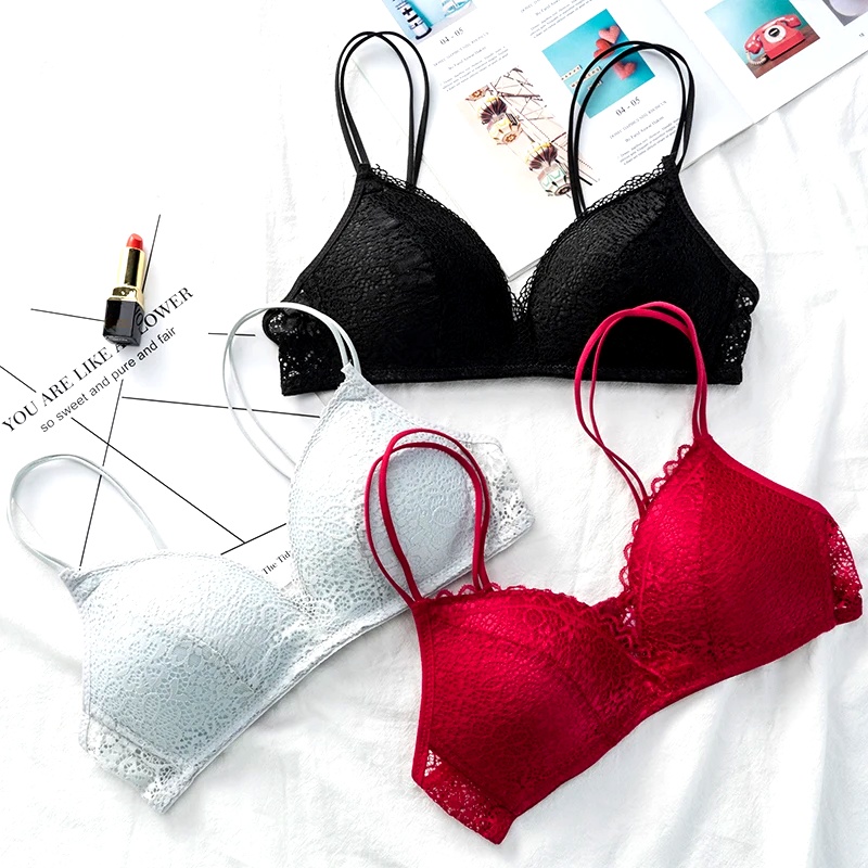 Women Bra Sexy Lace Bralette F - Bralette Wireless Soft reseña y precio