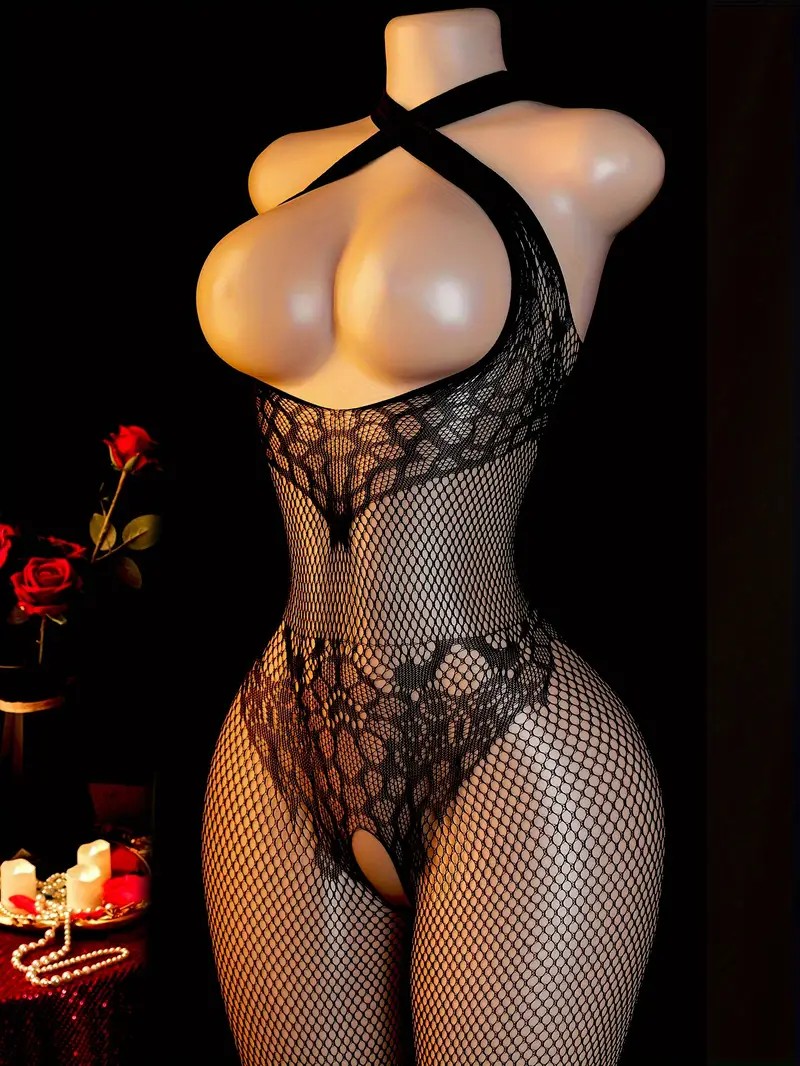 Sling Halter Neck Baby Dolls U - Bodystocking Fishnet reseña y precio