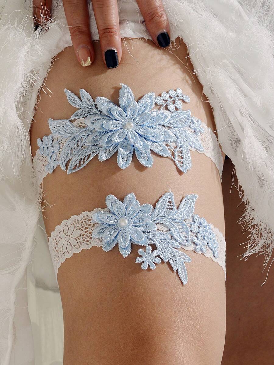 2pcs/Set Fashionable Court-Sty - Garter Belt Set reseña y precio