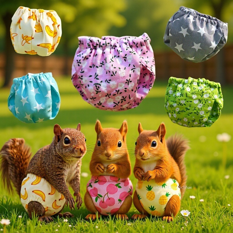 S/M Absorbent Squirrel Diapers - Period Panty Absorbent reseña y precio